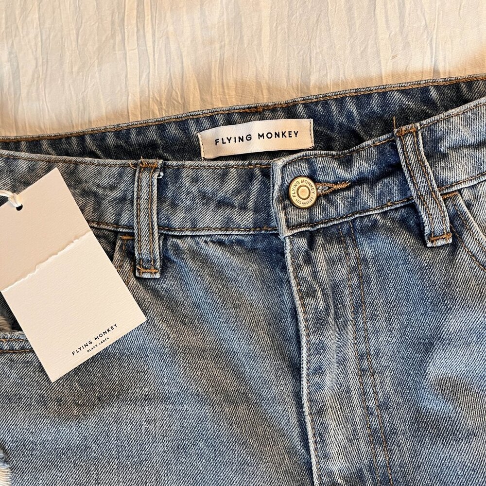NWT Flying Monkey Light Blue Distressed Jeans - Picture 3 of 4